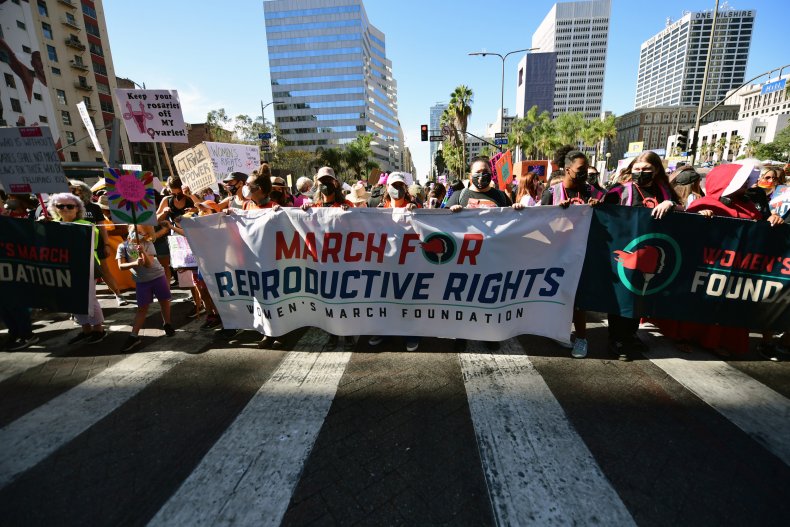 Activists participate in Women's March