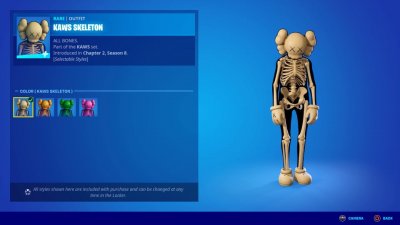 Fortnite Kaws Skeleton Fortnite Kaws Skeleton