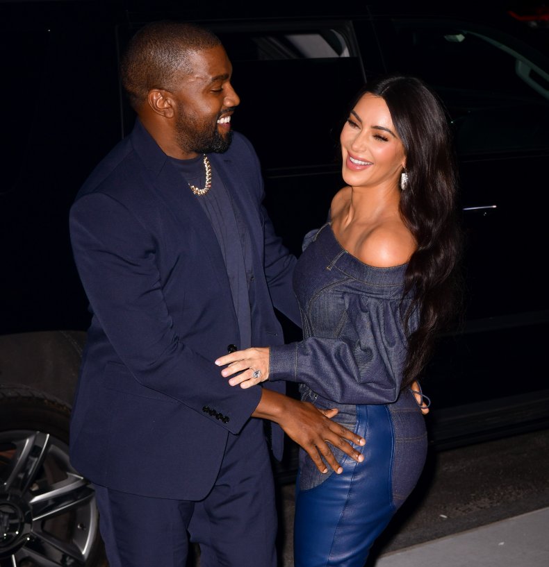 Kanye West and Kim Kardashian