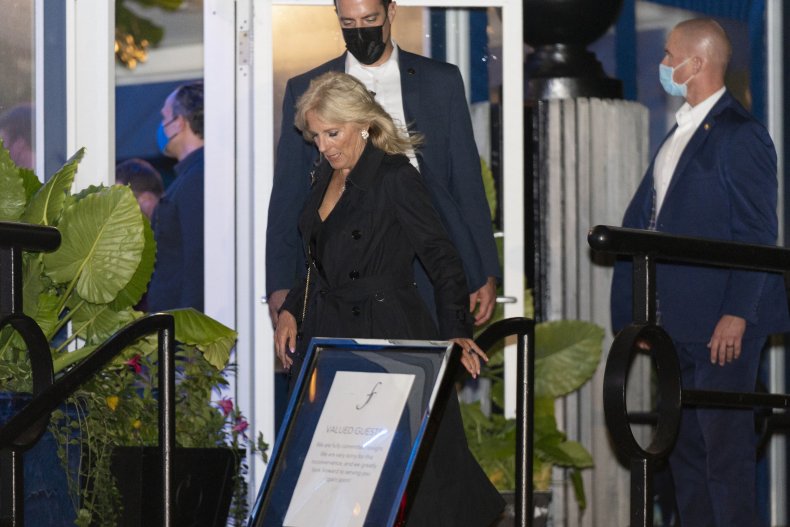 Video of Joe Biden Maskless in D.C. Restaurant Viewed Over
600K Times 2 Jill Biden leaves a D.C. restaurant.