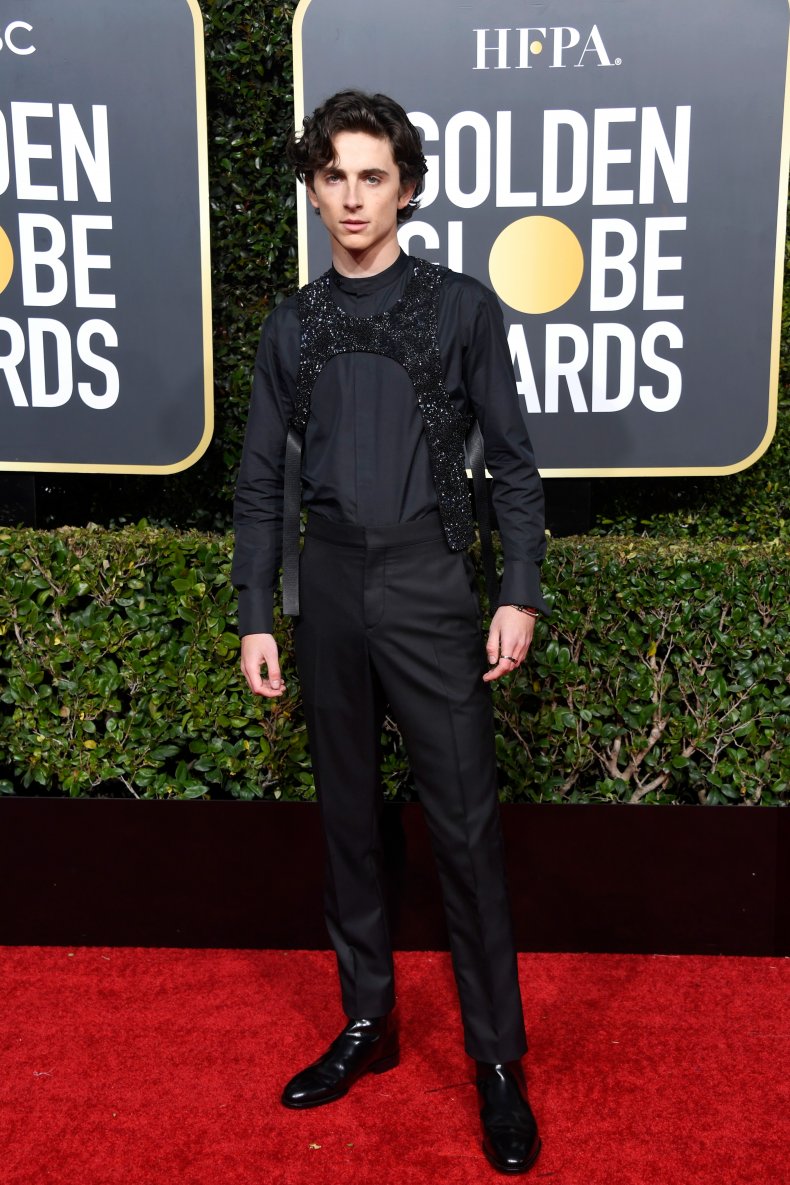Timothée Chalamet at the 2019 Oscars