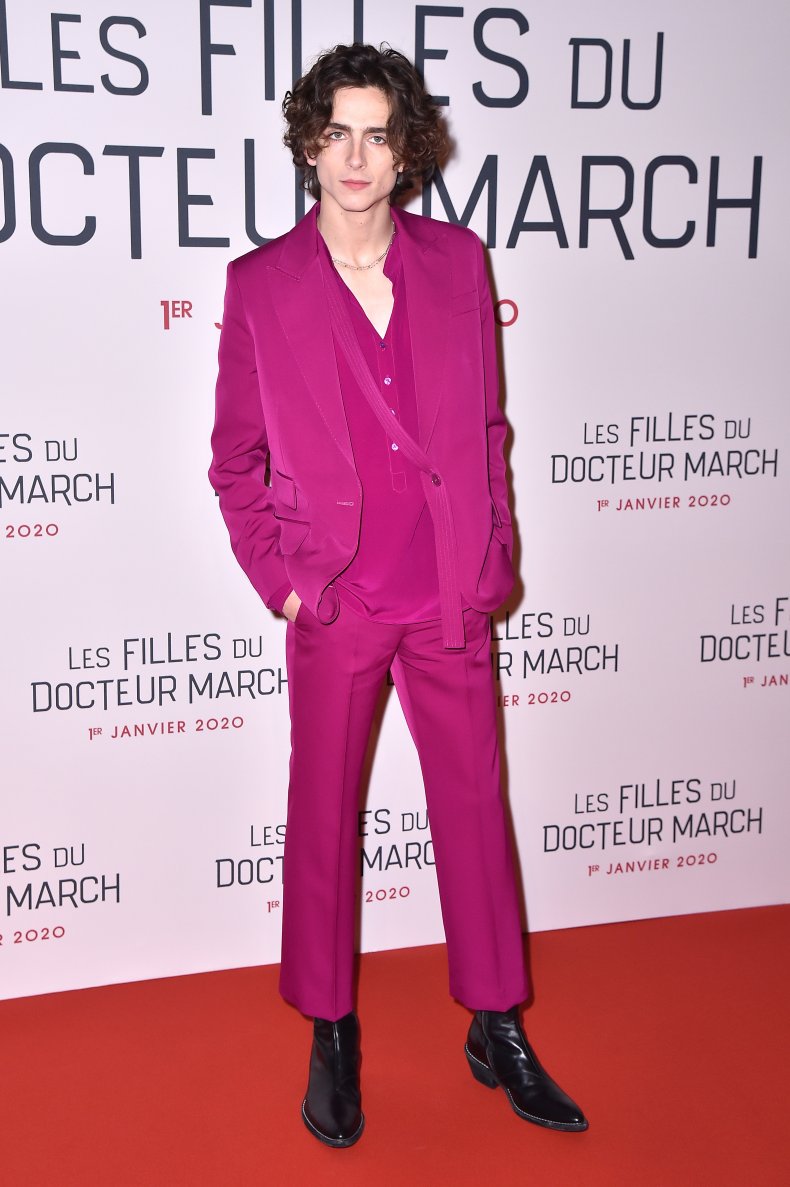 Timothée Chalamet at the Little Women premiere