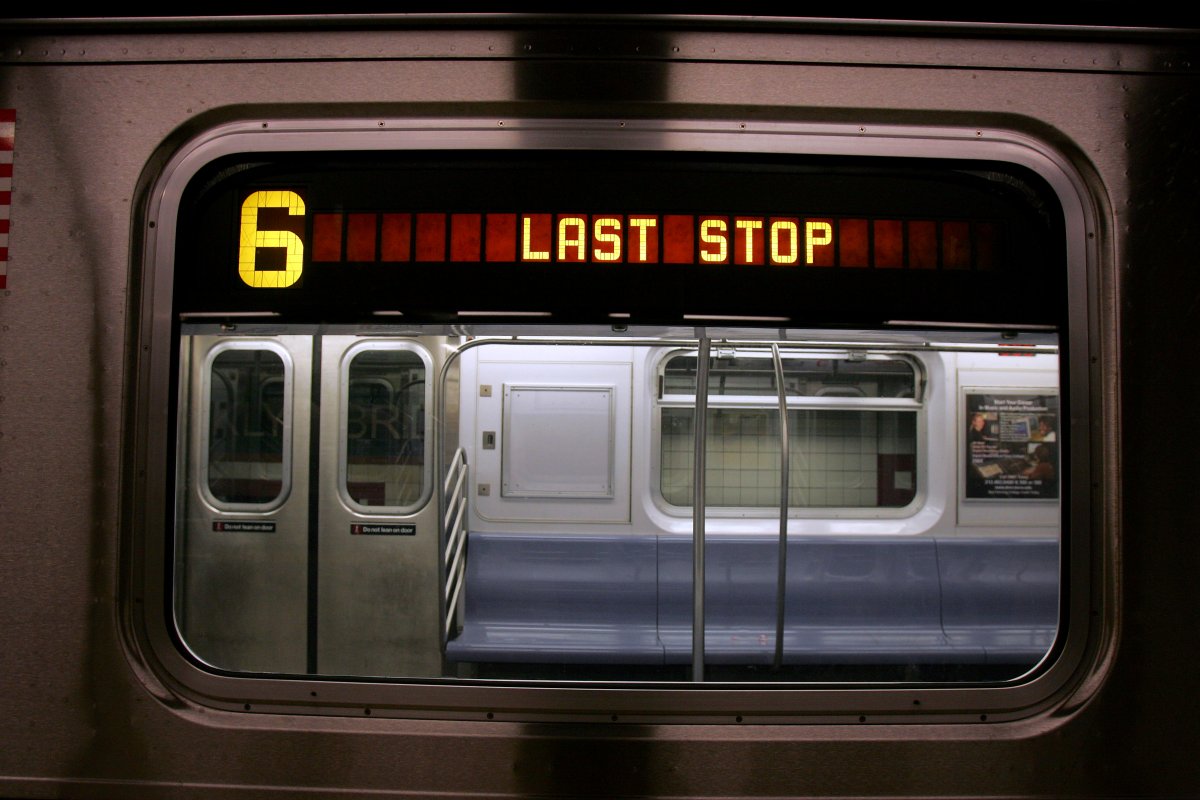 Number 6 train on New York subway.
