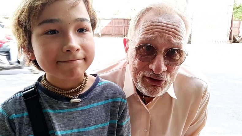 Giuliano with his son