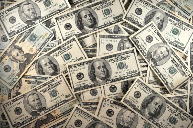 U.S. currency is seen