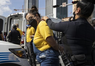Protester Arrested Miami 