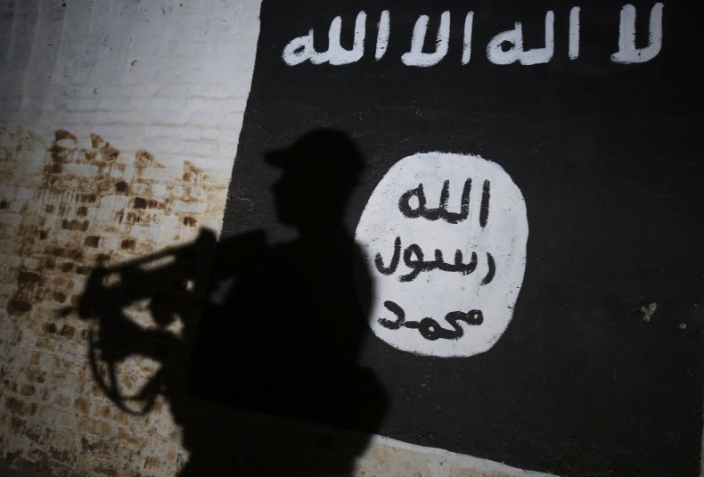 Islamic State wall banner