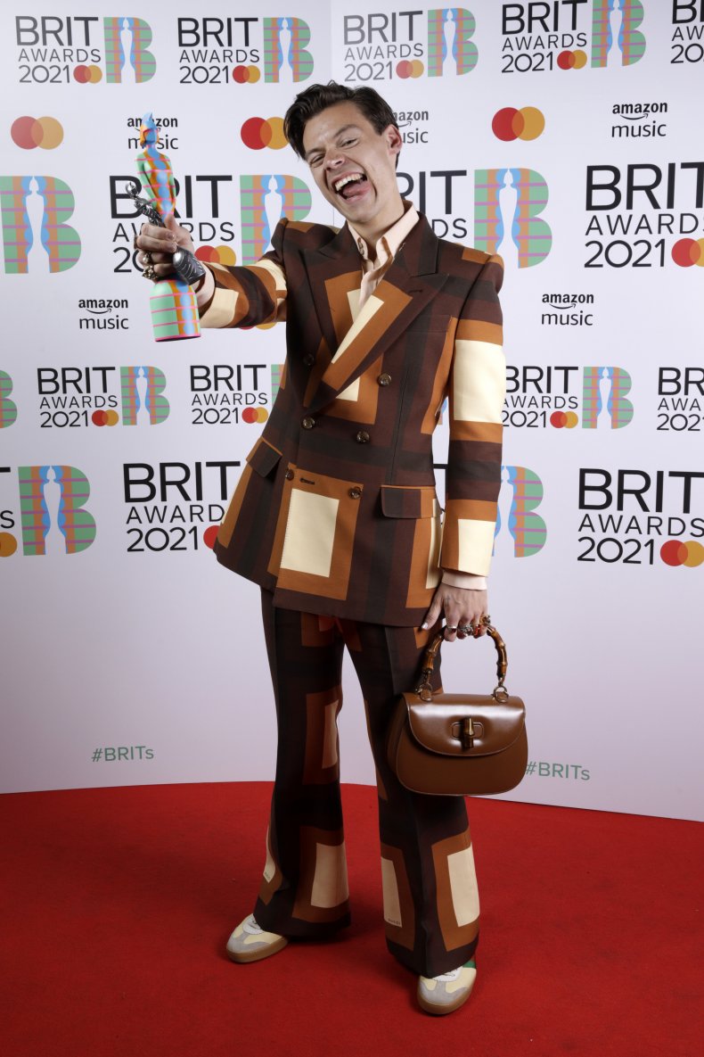 Harry Styles at the 2021 Brit Awards