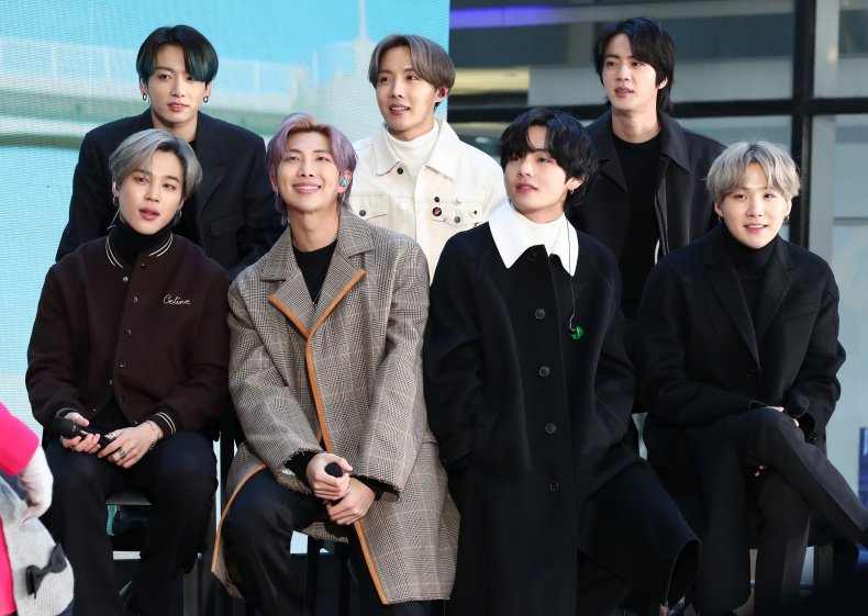 BTS at the Today show in NYC.