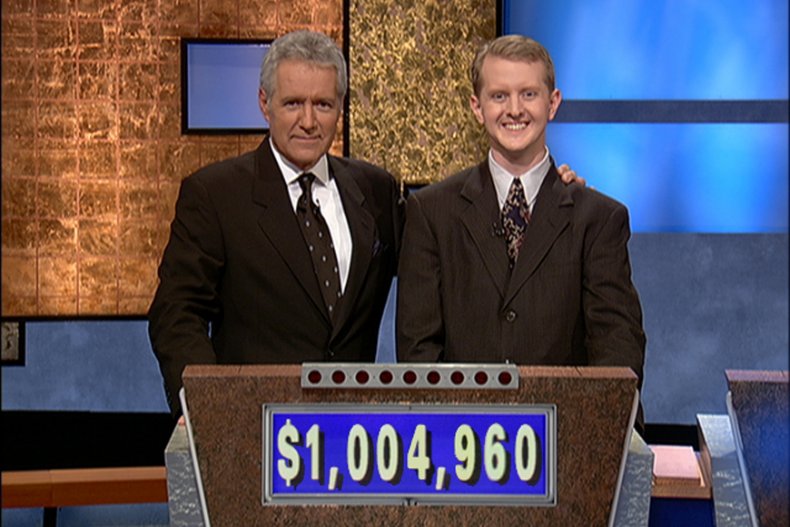 Alex Trebek and Ken Jennings