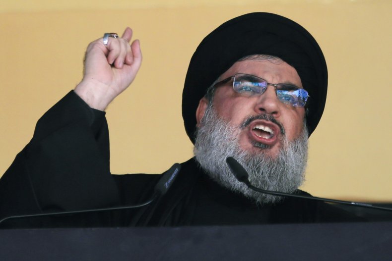 Hezbollah Leader Addresses Crowd