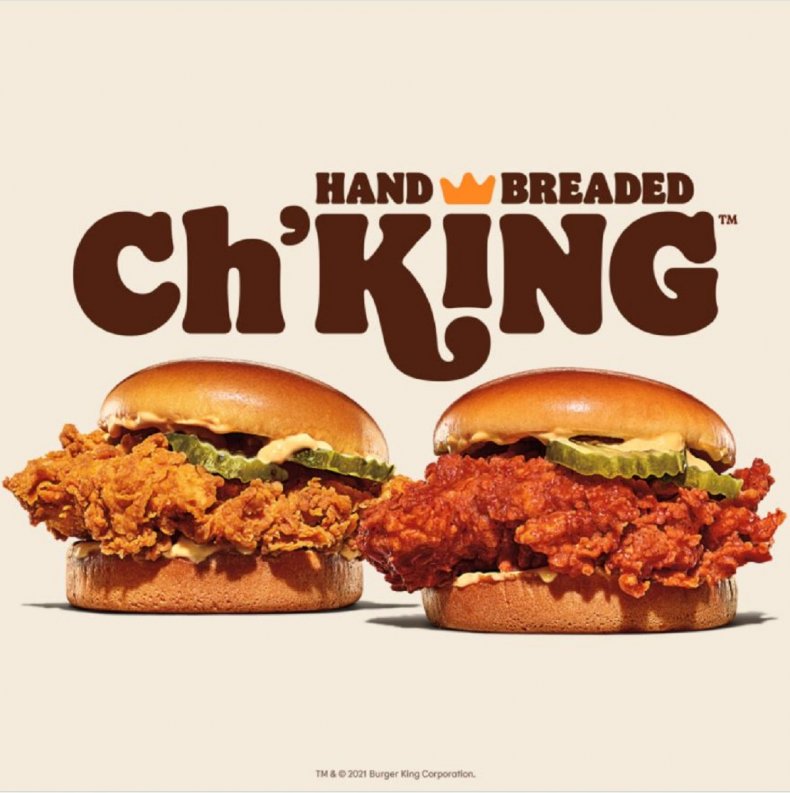 Burger King's new Ch'King sandwich. 