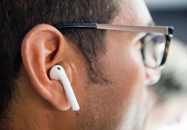 AirPods in man's ear