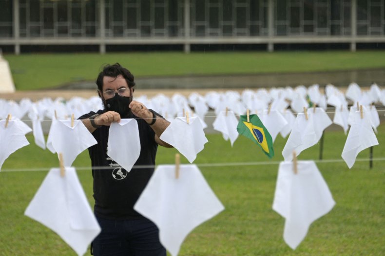 Brazil Protest Against COVID Response