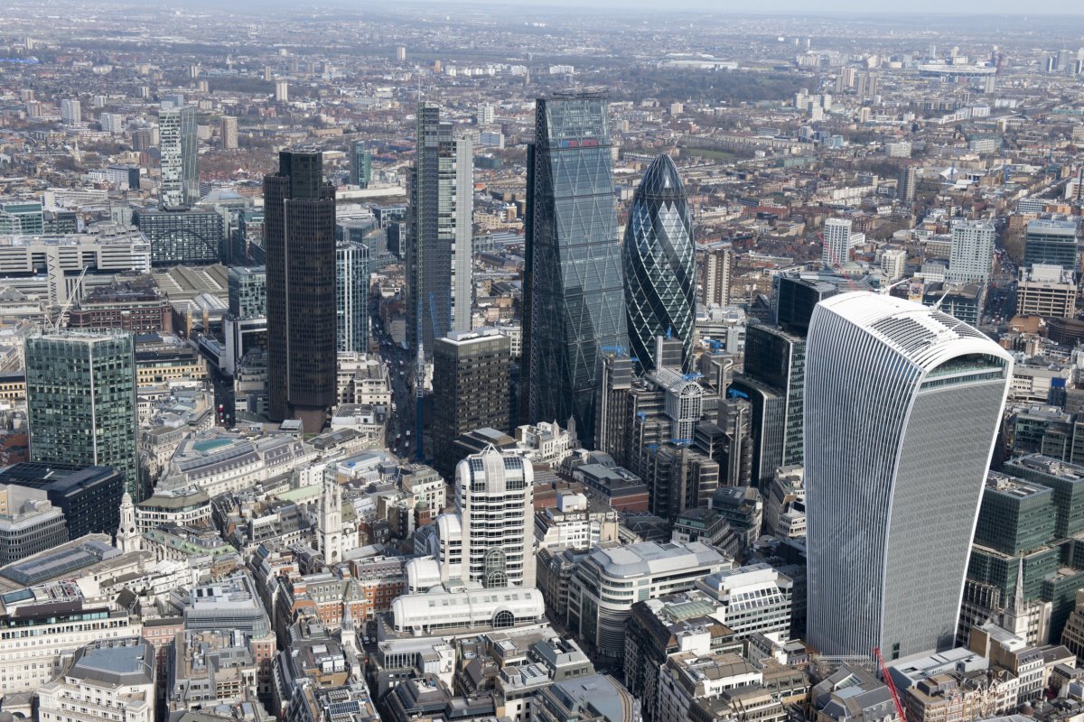 City of London aerial view