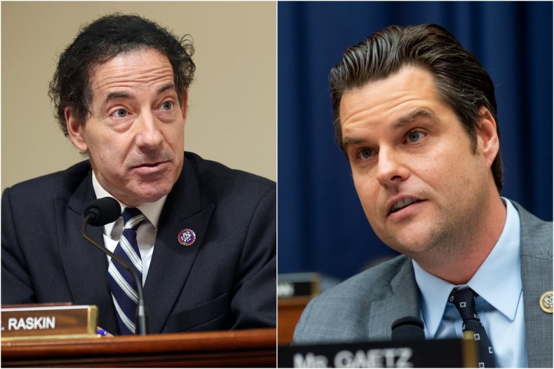 Photo Composite Shows Raskin and Gaetz