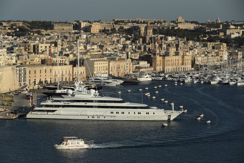 Boats docking in Malta