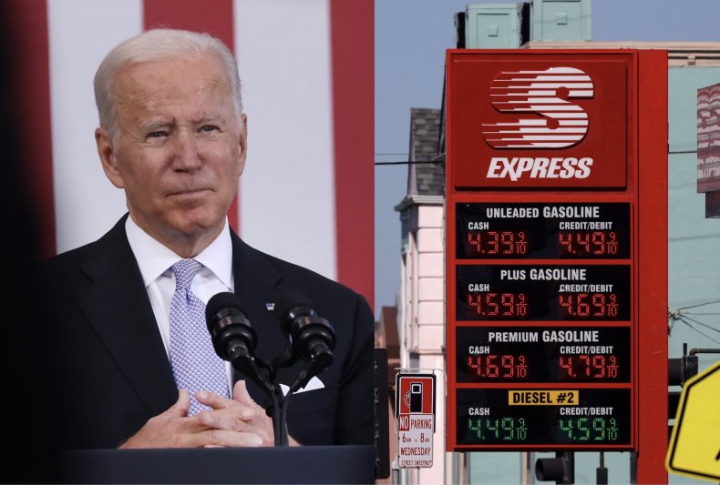 Joe Biden and rising gas prices