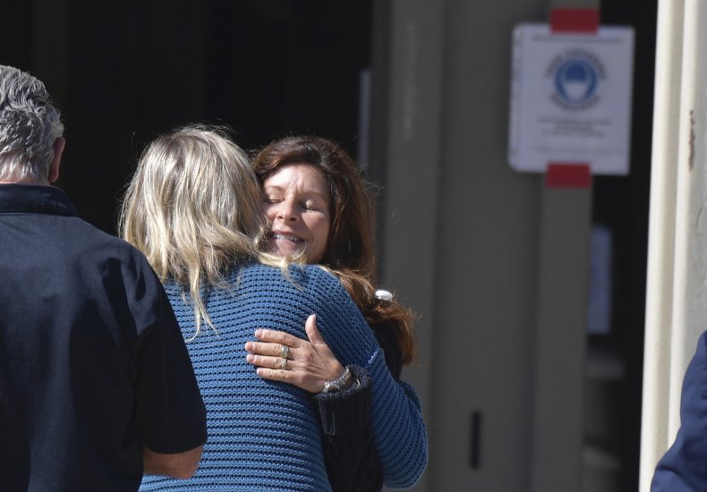 Supporters Hug Smith