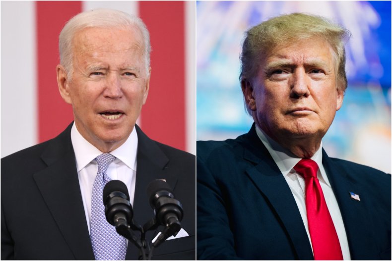 Photo Composite Shows Biden and Trump