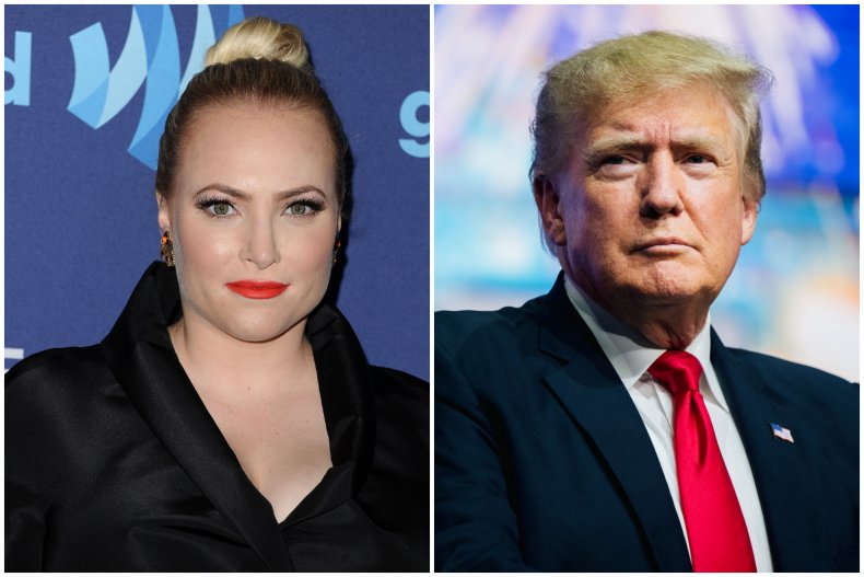 Meghan McCain and Donald Trump