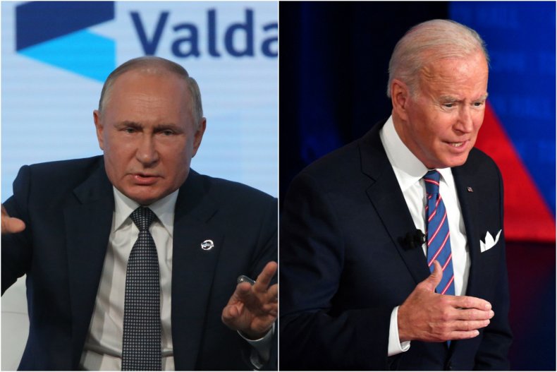 Vladimir Putin and Joe Biden