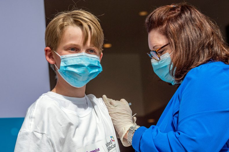 Kids Receive Pfizer Shot