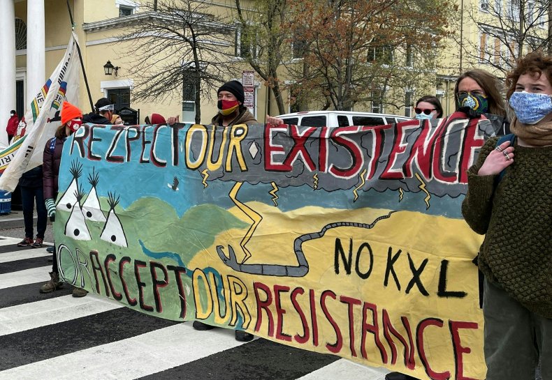 Keystone pipeline protest