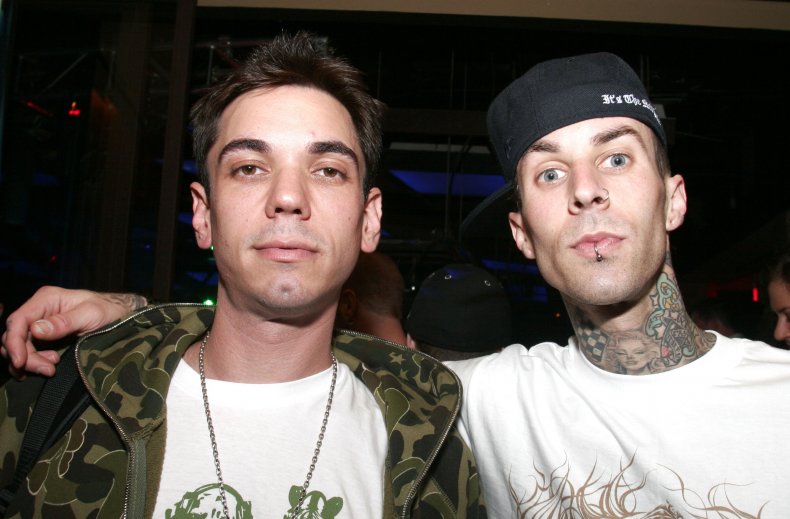 DJ AM and Travis Barker 