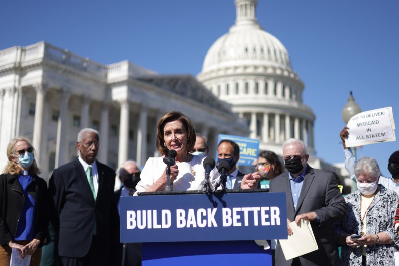 Nancy Pelosi spending bill infrastructure Biden Democrats
