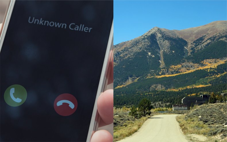 A call from an unknown number.