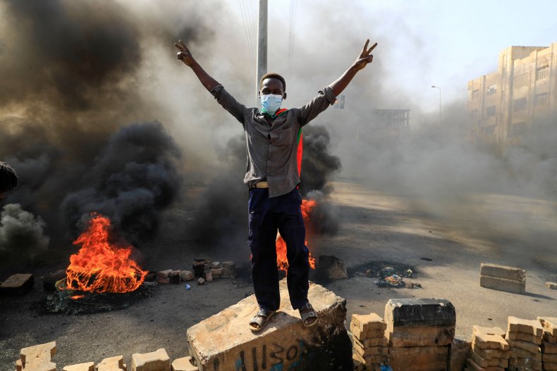 Sudan protests of military coup against government