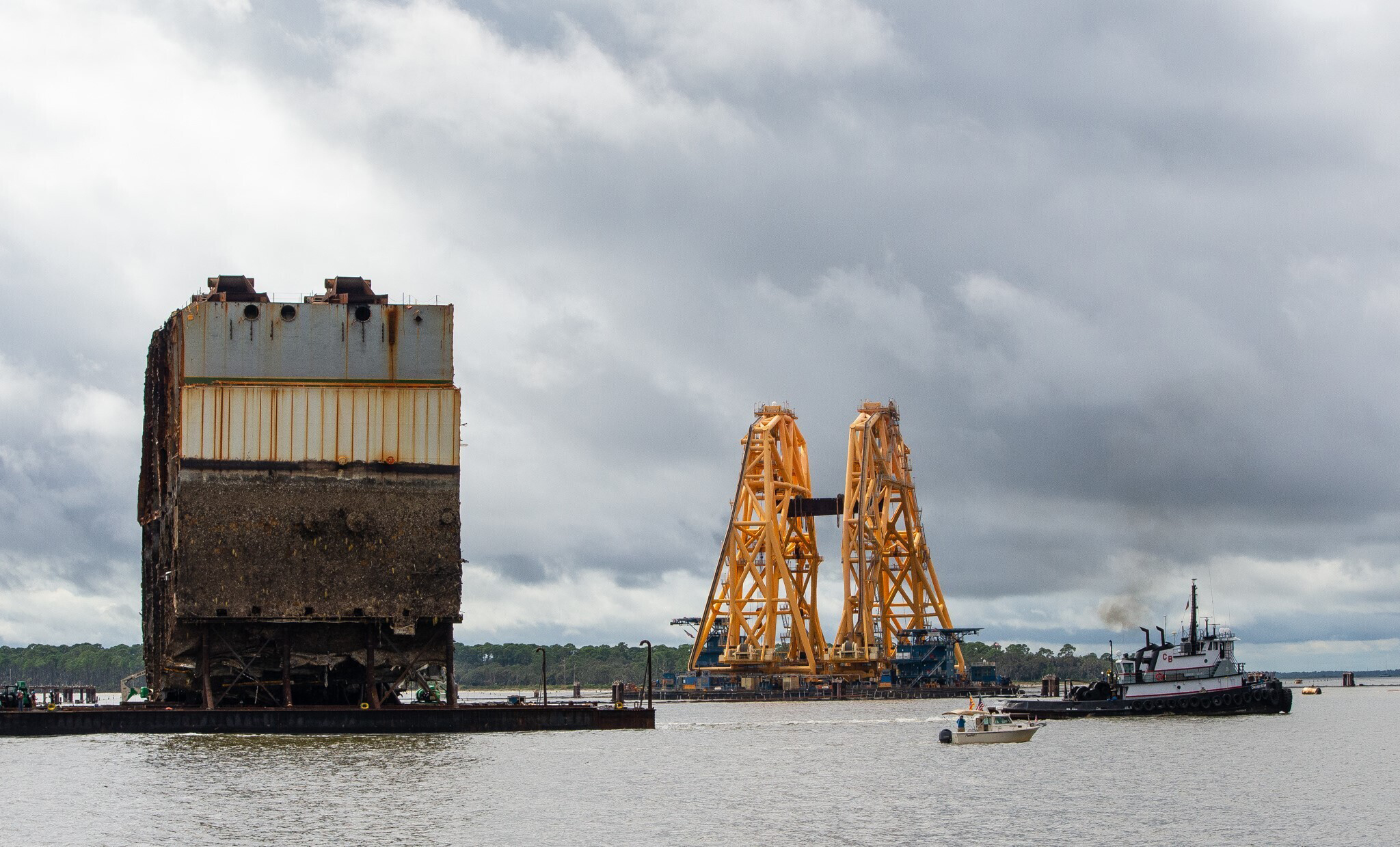 Final Piece Of Overturned Cargo Ship Removed Off Georgia Coast But Work 