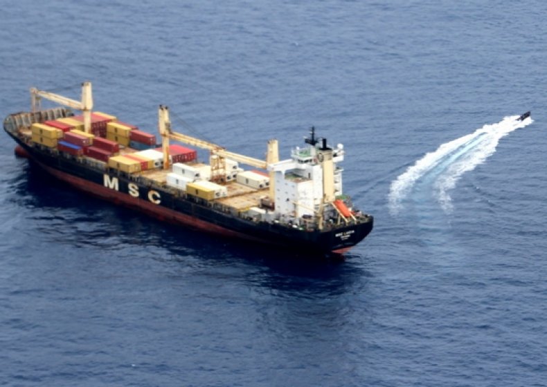 Russia, military, rescue, container, ship, Lucia, pirates