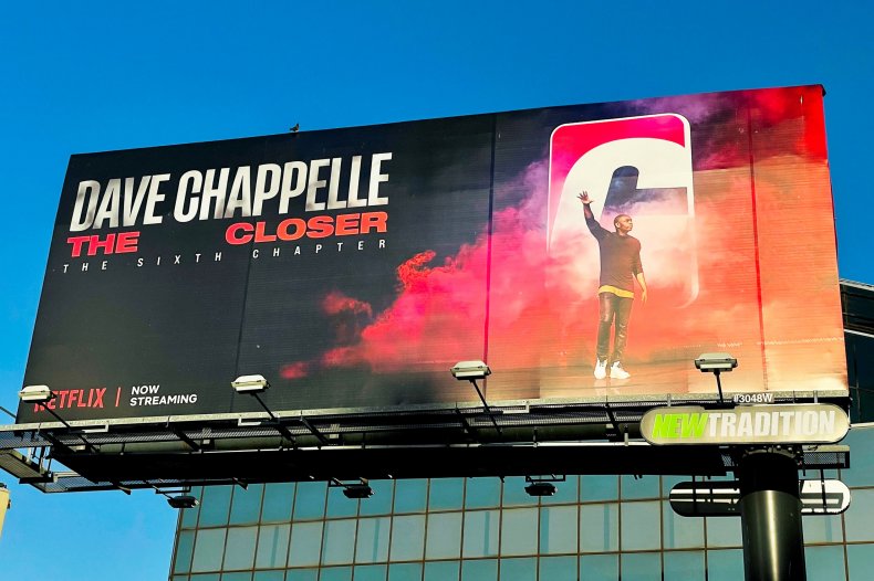 Dave Chappelle's comedy special billboard
