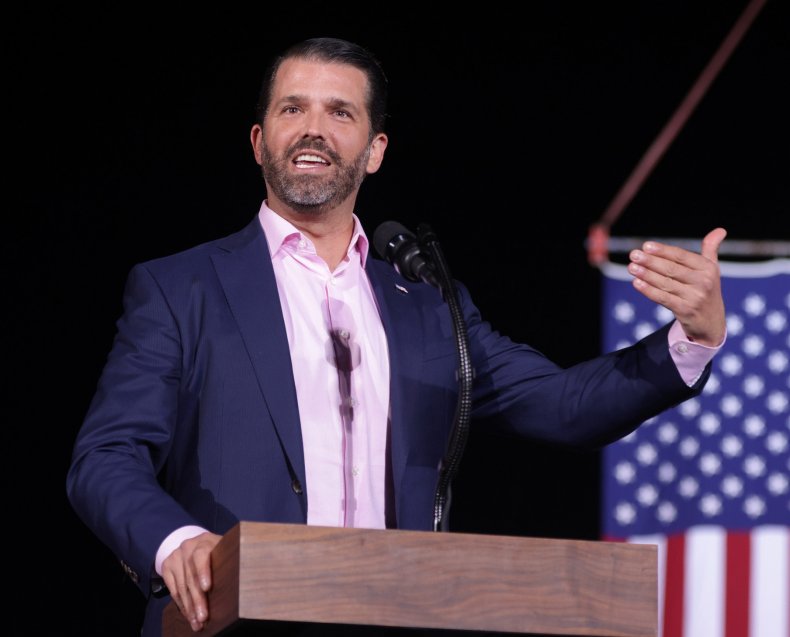 Donald Trump Jr. Speaks at a Rally