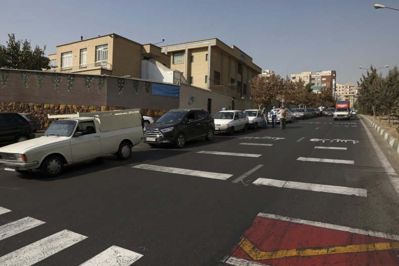 Cars Wait for Gas in Iran