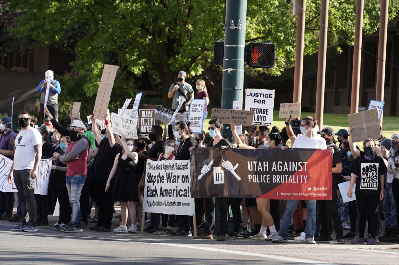 Black Lives Matter Activists And Protesters Provo 