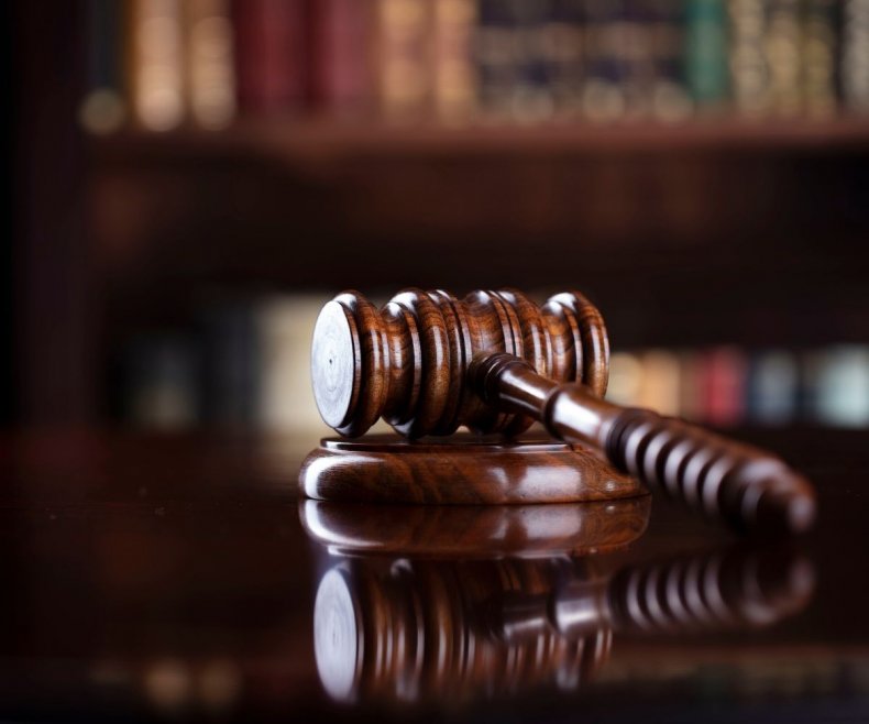 Stock image of judge's gavel