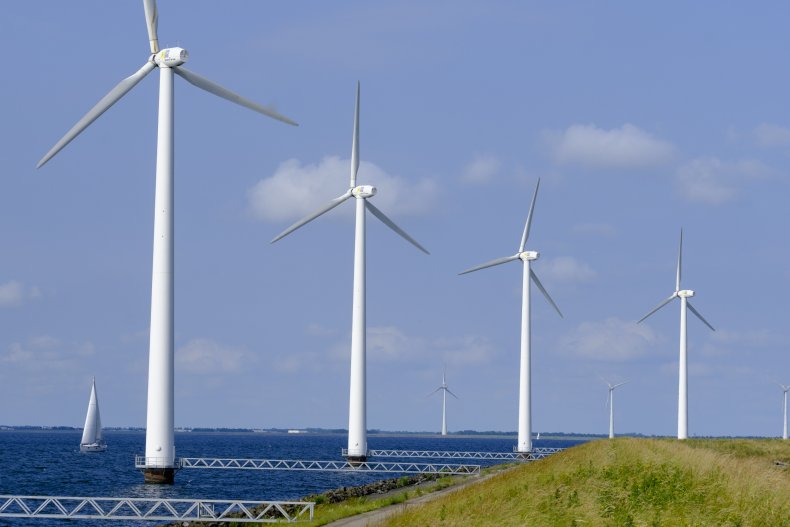 Wind Turbines Pictured in The Netherlands