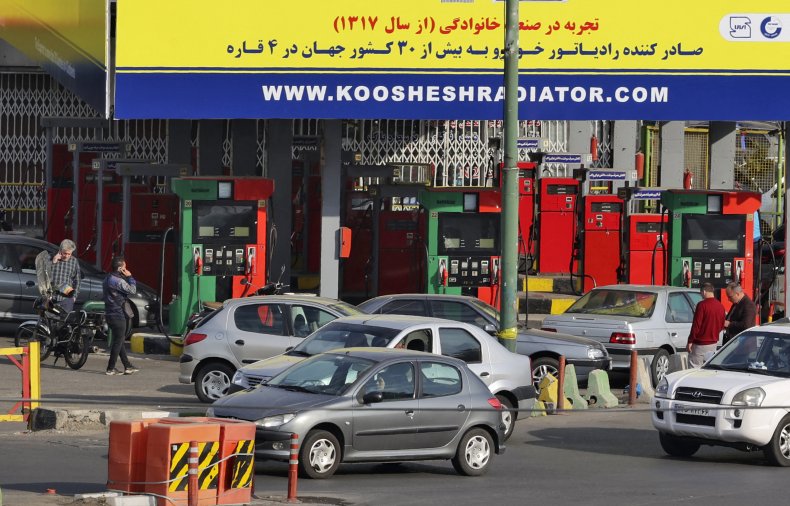 Iran gas station 