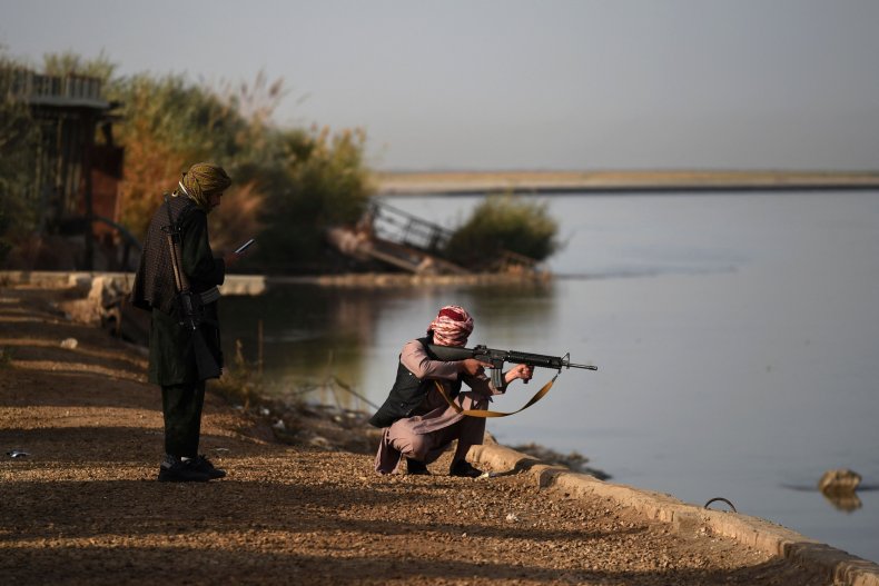 Taliban, guard, border, Uzbekistan, Amu, River