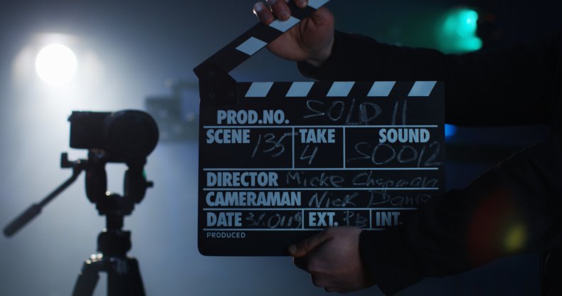 Film set stock photo
