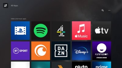 PS5 All Apps Menu PS5 All Apps Menu