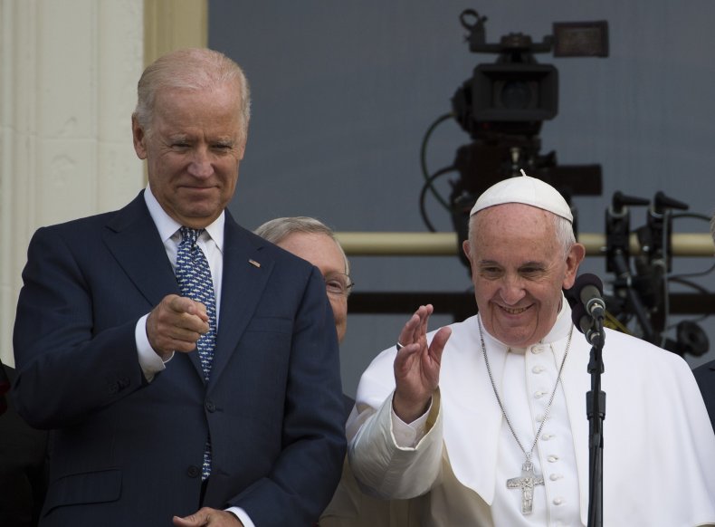 Pope Francis and Biden Pictured in 2015