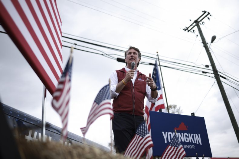 Virginia Republican gubernatorial candidate Glenn Youngkin delivers 