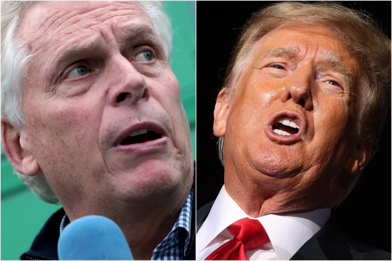 Photo Composite Shows McAuliffe and Trump