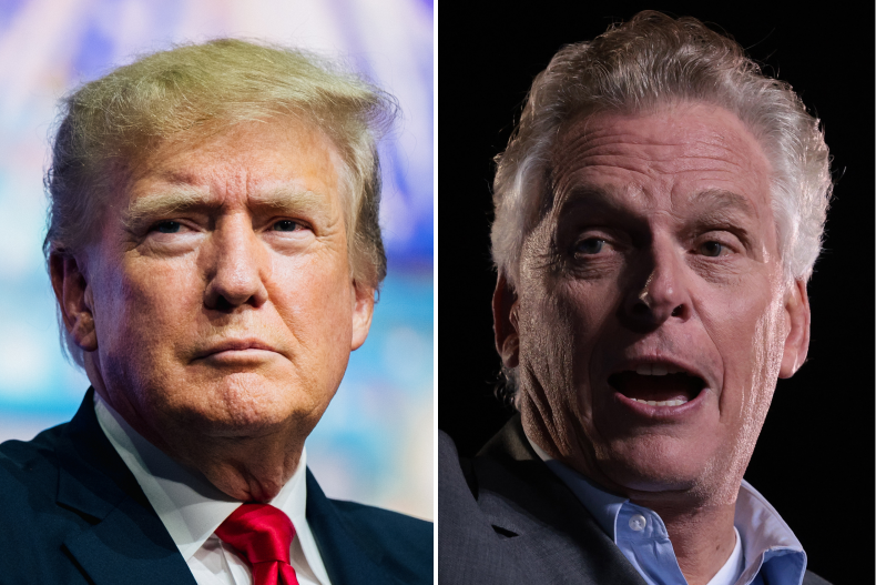 donald trump and terry mcauliffe split