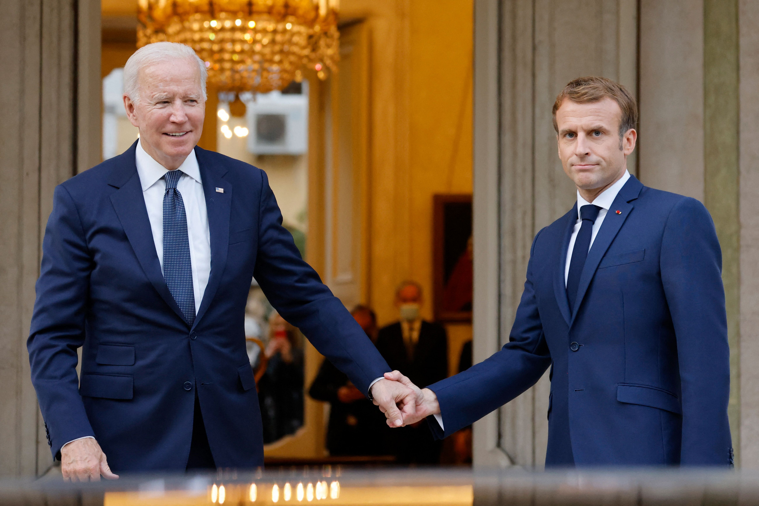 Biden, Macron Meet To Restrengthen France-U.S. Ties Following ...