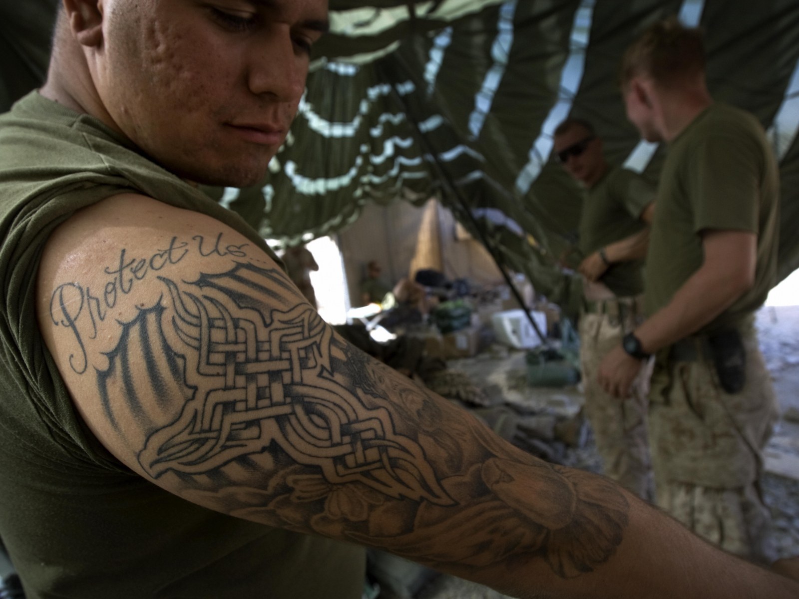 marine corps tattoos ega